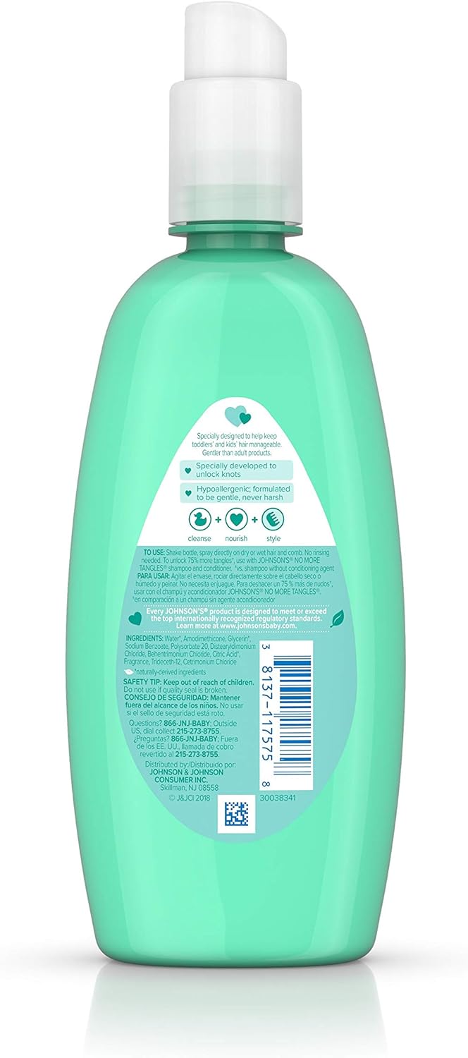 Johnson'S Buddies No More Tangles Hair Detangler For Kids, 10 Fl. Oz.