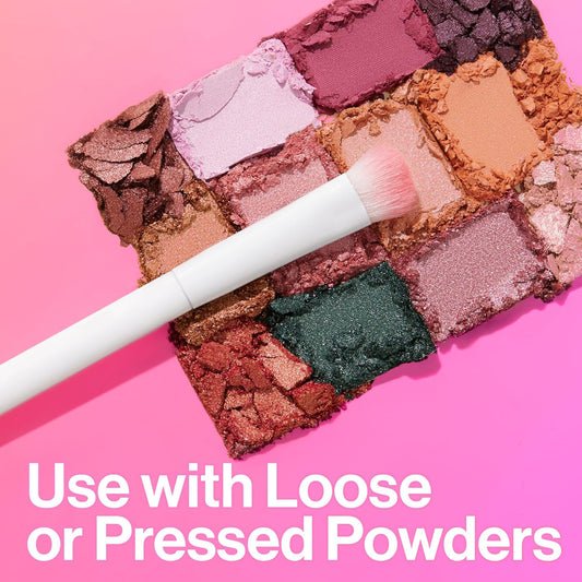 wet n wild Eyeshadow Brush, Precision Blending Application, Soft Synthetic Fibers, Ergonomic Handle for Comfortable Precision Control