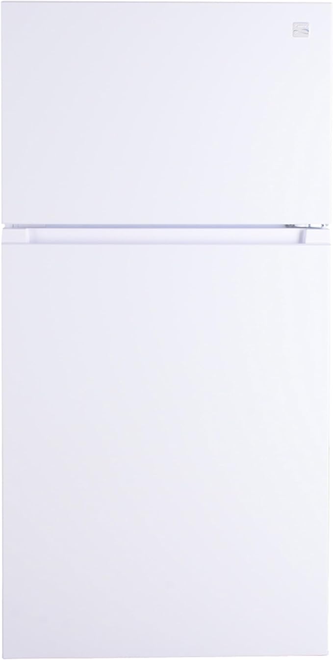 Kenmore 33 in. 20.4 cu. ft Capacity Refrigerator/Freezer with Full-Width Adjustable Glass Shelving, Humidity Control Crispers, Ice Maker, ENERGY STAR Certified, White