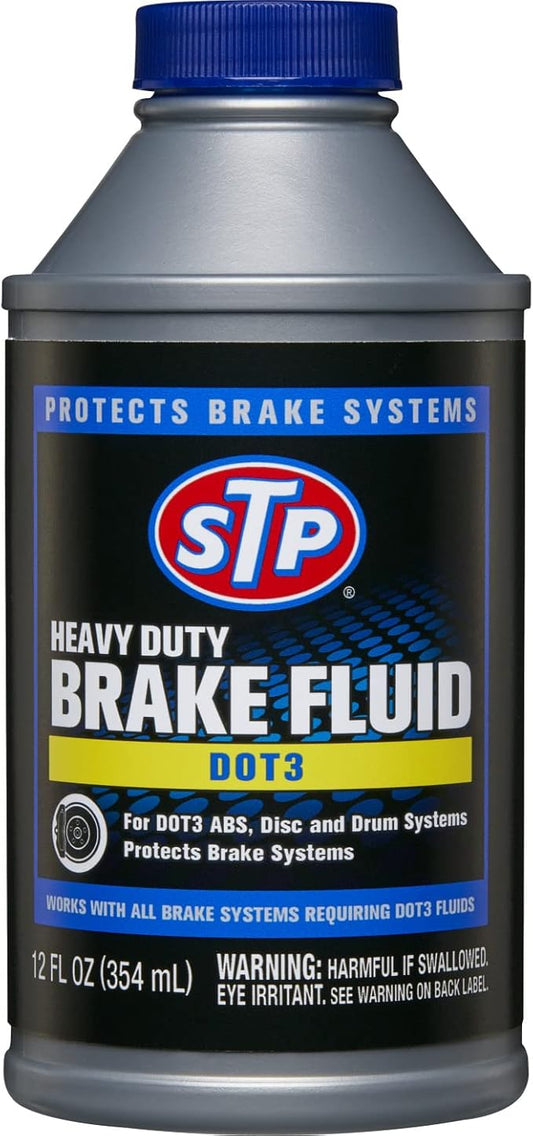 STP Synthetic Brake Fluid, Dot 4 Brake Fluid Protects Brake Systems, ABS, Disc and Drum Systems, 12 Oz, STP