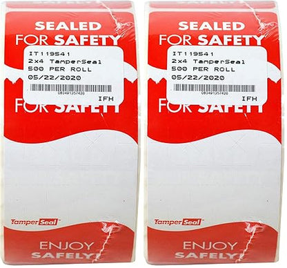 DayMark Safety Systems - IT119541 TamperSeal Tamper-Evident 2" x 4" Writable Delivery Label (Roll of 500)