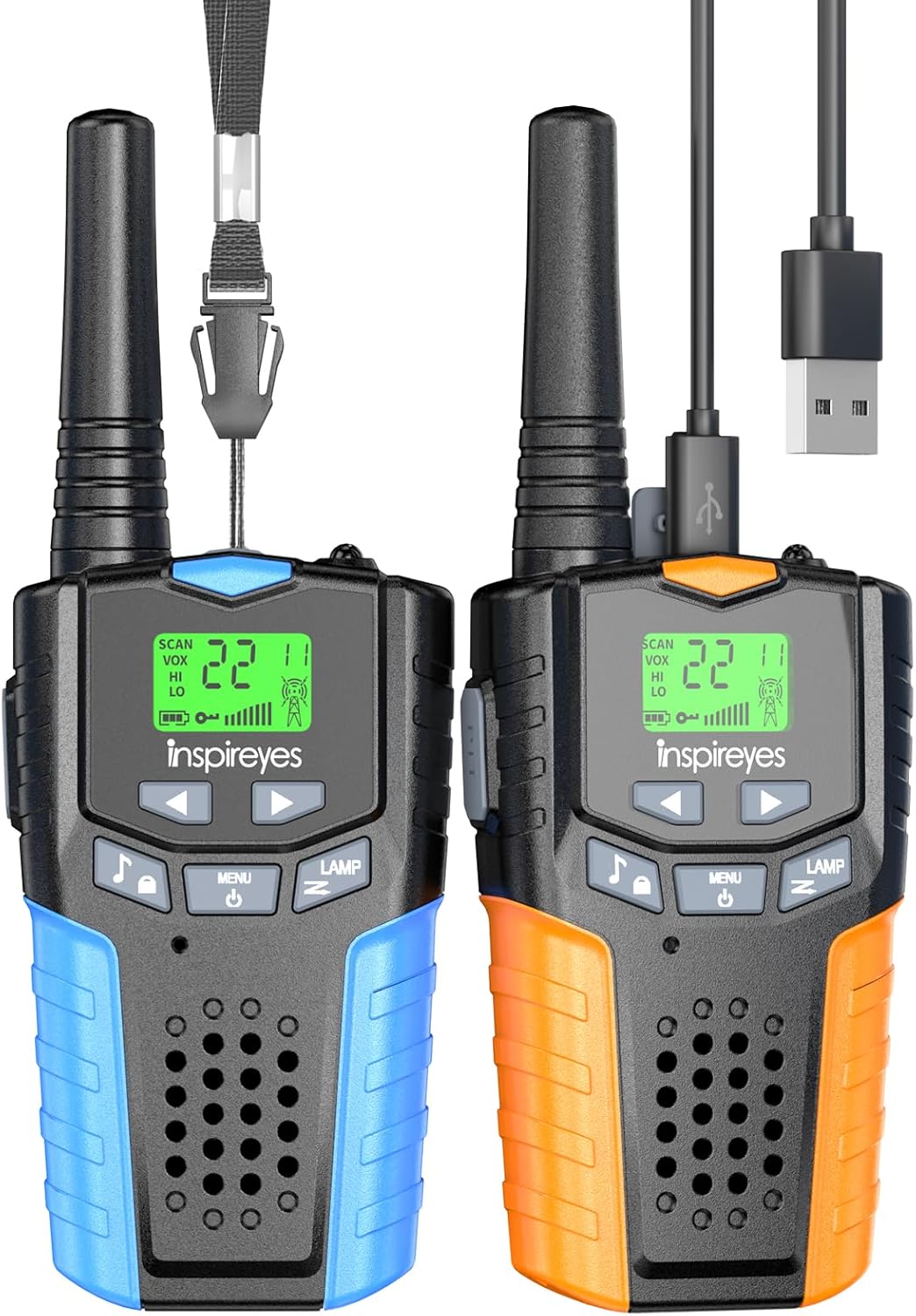 Walkie Talkies for Kids Rechargeable,Toys for Boys and Girls Ages 3-12, 4 Pack Long Range 2-Way Radios, Birthday Gifts,Christmas Stockings, Outdoor Play, Family Games, Hiking Camping Gear