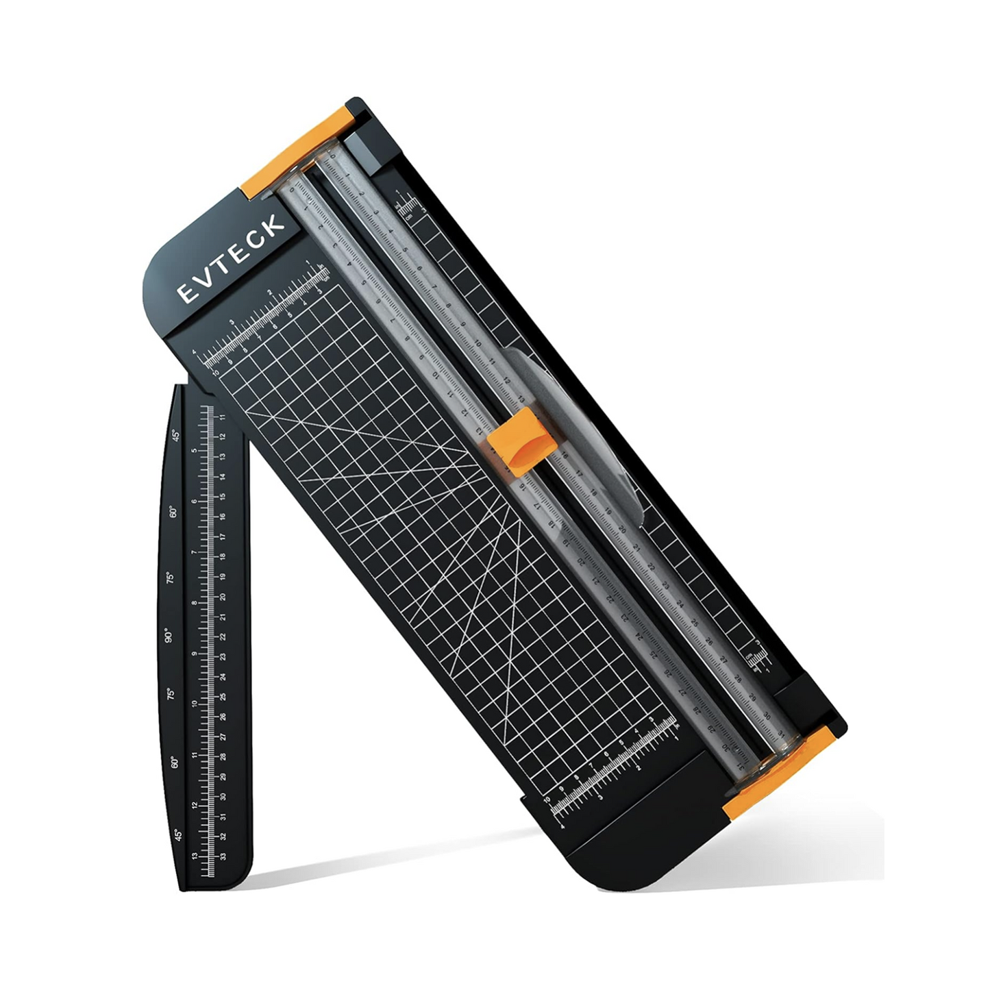 Evteck Paper Cutter 12 Inch Paper Trimmer Slider Crafting Scrapbooking Supplies for A4 Vinyl Photo Cardstock with Security Blade and Foldable Ruler