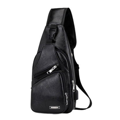 Crossbody Sling Bag for Women & Men, Sling Backpack with Earphone Port, Lightweight Shoulder Chest Bag for Hiking, Travel