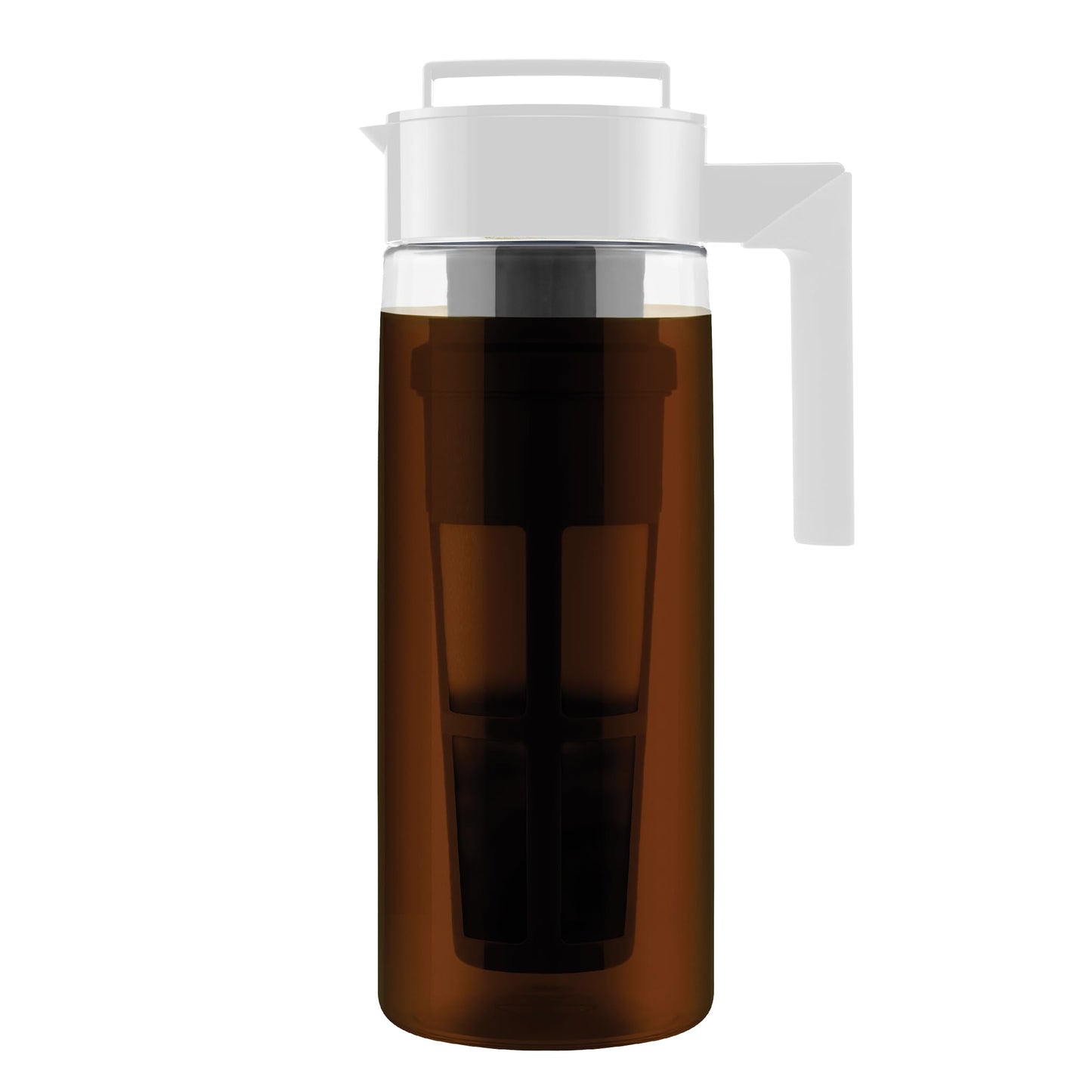Takeya Tritan Cold Brew Coffee Maker - Airtight Pitcher with Leak-Free Lid - BPA-Free Cold Brew Maker with Silicone Handle - Dishwasher-Safe Pitcher for Homemade Cold Brew - 2 Quart, Black