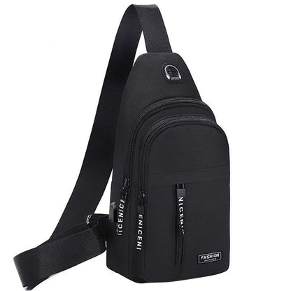 Generic Todays Deals in Clearance, Sling Bag for Women Men, Crossbody Bags, Chest Bag, Sling Backpack with USB Hole, Gray