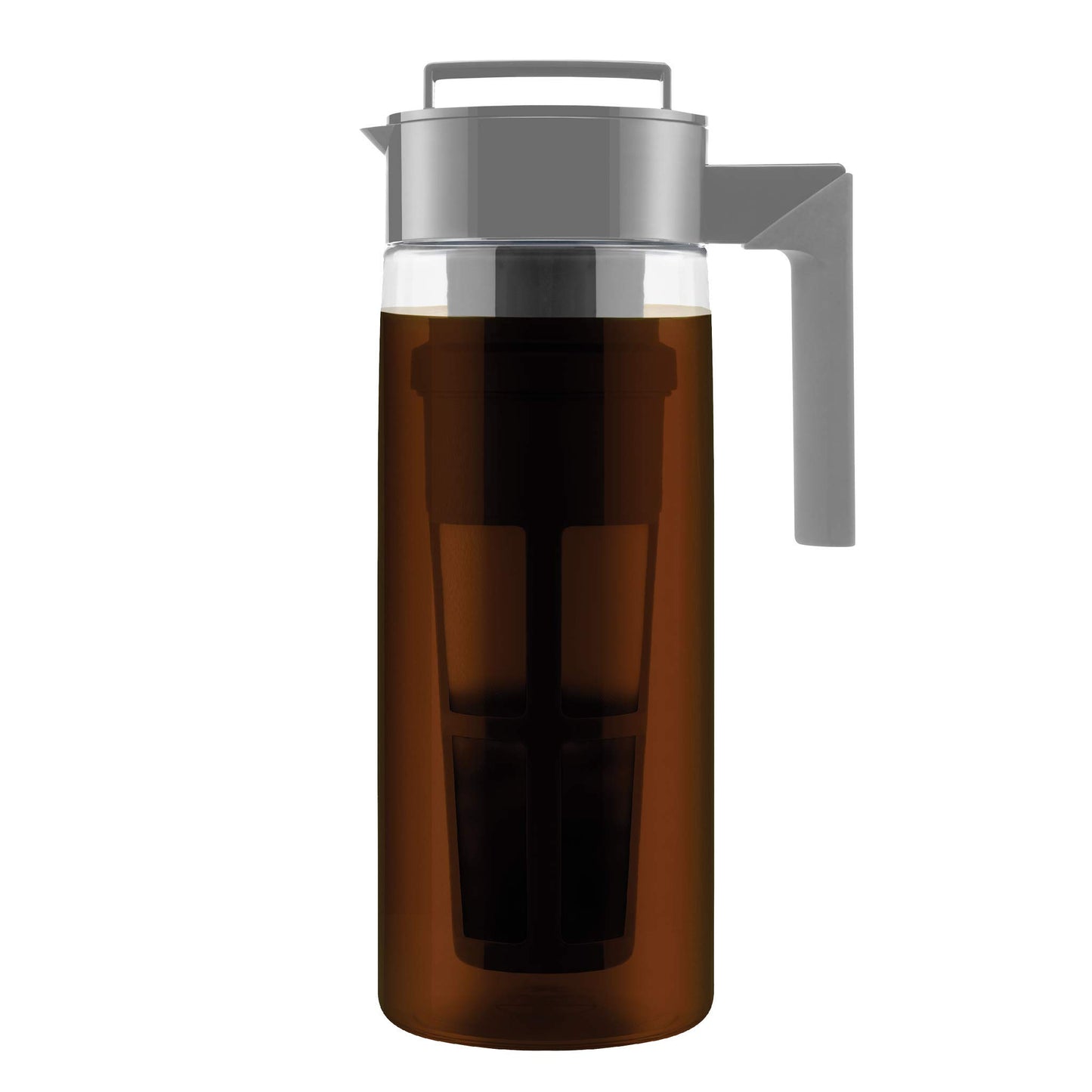 Takeya Tritan Cold Brew Coffee Maker - Airtight Pitcher with Leak-Free Lid - BPA-Free Cold Brew Maker with Silicone Handle - Dishwasher-Safe Pitcher for Homemade Cold Brew - 2 Quart, Black