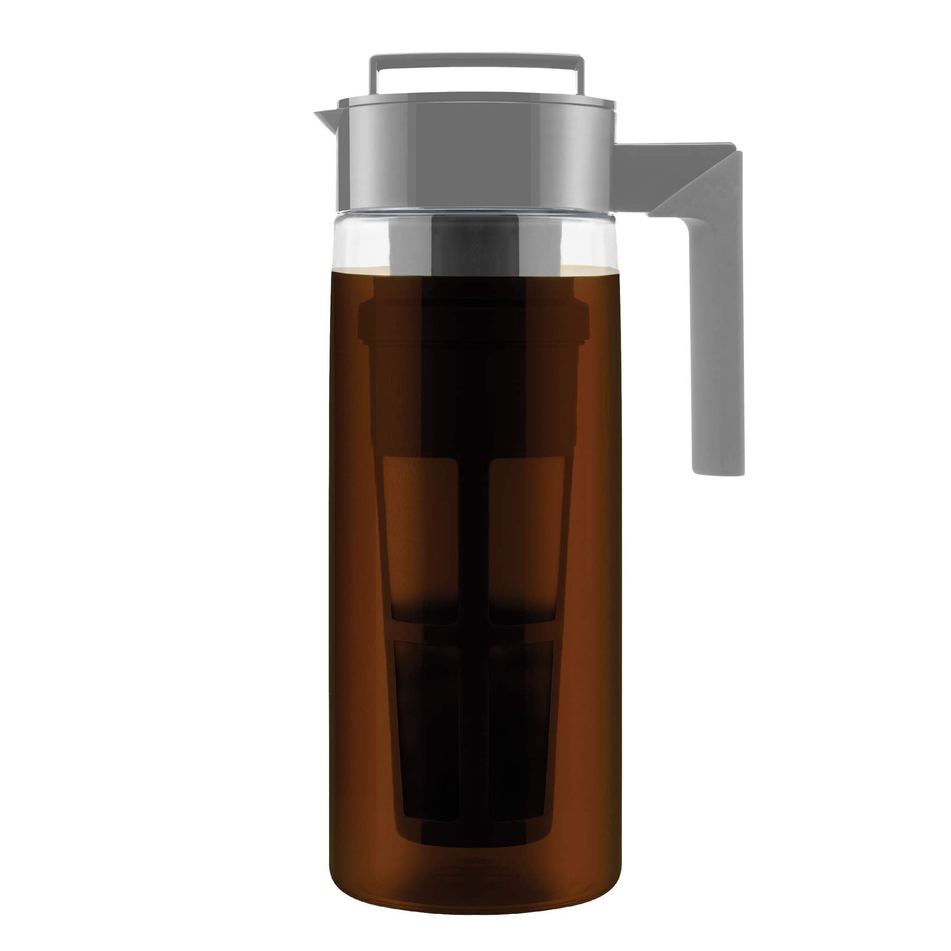 Takeya Tritan Cold Brew Coffee Maker - Airtight Pitcher with Leak-Free Lid - BPA-Free Cold Brew Maker with Silicone Handle - Dishwasher-Safe Pitcher for Homemade Cold Brew - 2 Quart, Black