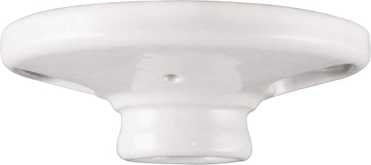 UltraPro Porcelain Lampholder, Medium Base, Indoor Lighting, Mount on 3-1/4” or 4” Box, UL Listed, White, 18304