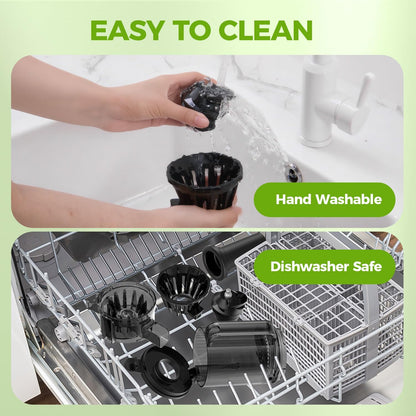 Juicer Machines, Cold Press Juicer Fit Whole Fruits and Vegetables, Slow Masticating Juicers with Wide Feed Chute, High Juice Yield, BPA Free