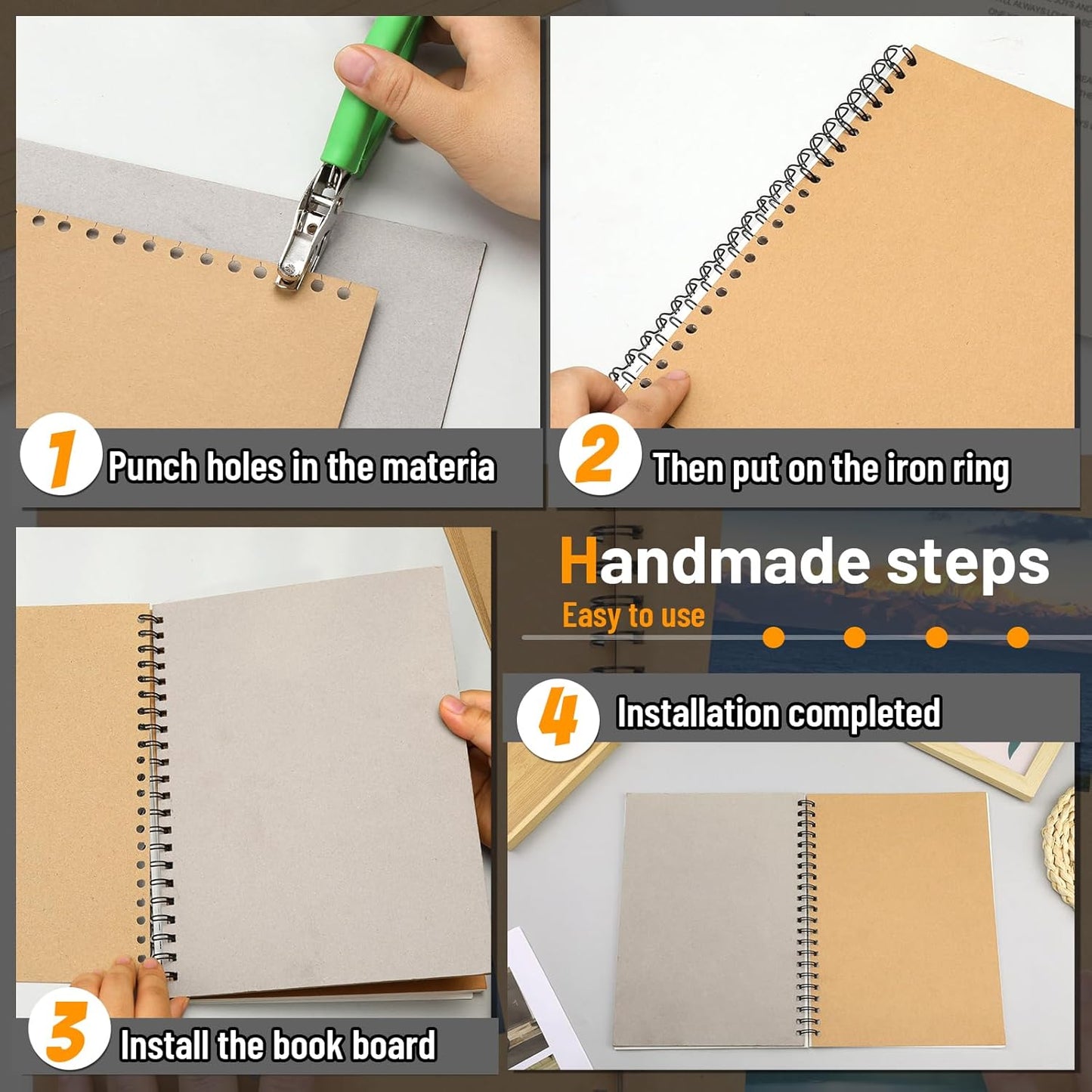 JNENERY 10 Chipboard Sheets 8.5 x 11", 22pt Book Board for Bookbinding, Cardboard for Crafts, Thick Chipboard and Sturdy Kraft Board Thin Cardboard Sheets for DIY Projects, Packaging (Gray)
