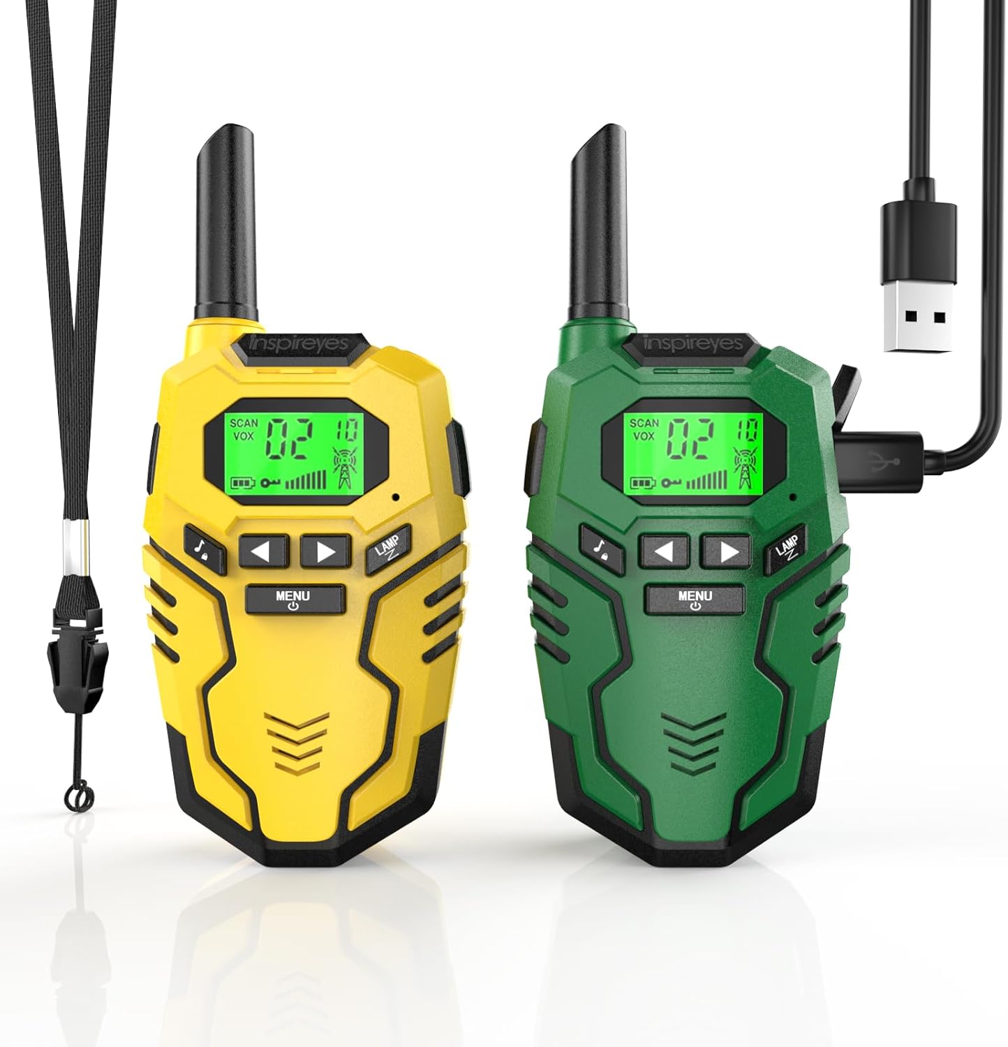 Walkie Talkies for Kids Rechargeable,Toys for Boys and Girls Ages 3-12, 4 Pack Long Range 2-Way Radios, Birthday Gifts,Christmas Stockings, Outdoor Play, Family Games, Hiking Camping Gear