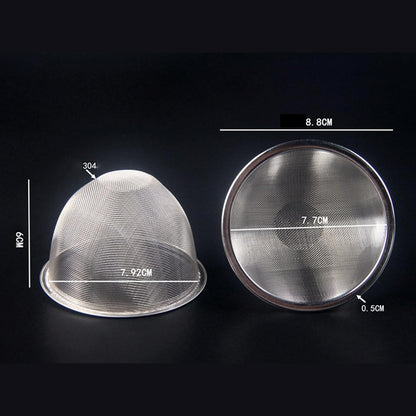 Tea Infuser Loose Leaf Tea Strainer Insert Replacement Portable Teapot Filter Stainless Steel for Coffee Hot Pot Ingredients, 8.8CM, optional