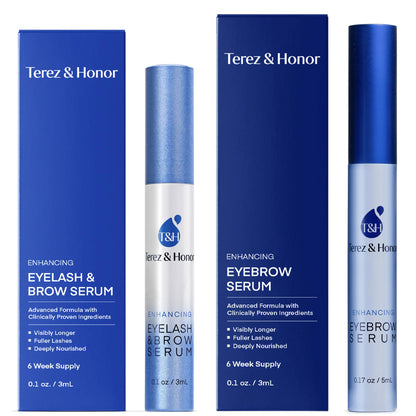 Advanced Eyelash Serum for Thicker, Longer Eyelashes and Eyebrows - Grow Luscious Lashes with Brow Enhancer (3mL)